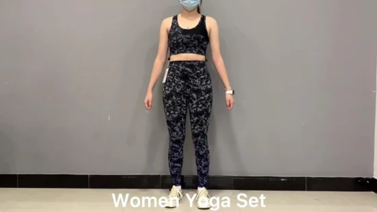 Leggings da yoga con logo OEM Abbigliamento sportivo da donna a vita alta Sport traspiranti Scrunch Butt Fitness Pantaloncini da yoga Pantaloni da palestra per donna